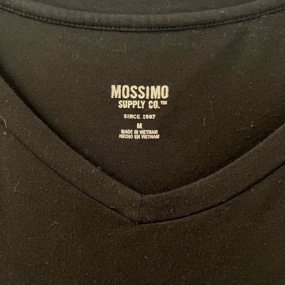 Mossimo Supply Co Black V-Neck Long Sleeve Top - Picture 4 of 7